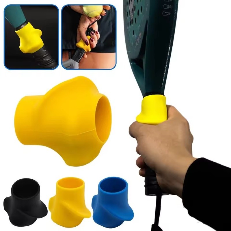 Corretor de Pegada Silicone Raquete Tênis/Padel - Antiderrapante, Confortável, Portátil - Treinador de Empunhadura