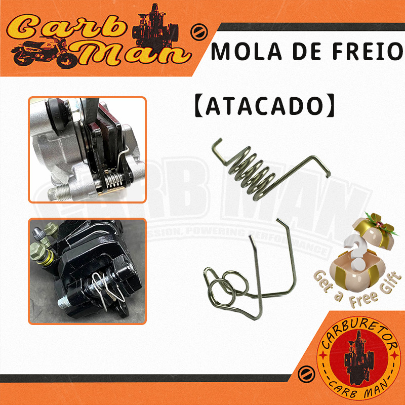 【Atacado】Mola de retorno de torção para pinça dianteira/pastilha de freio traseira para motocicleta Brembo Yamaha