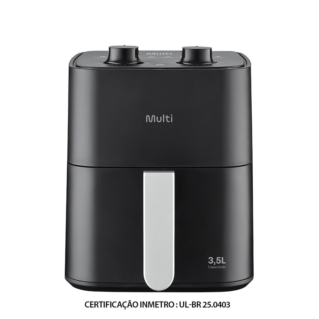 Fritadeira Elétrica 3,5l Air Fryer 1350w Preta Go229/go230 - Multi