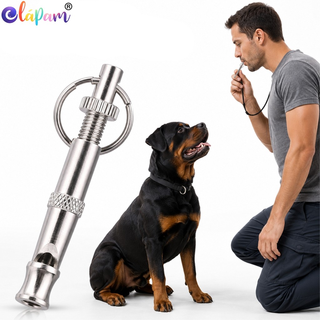 Apito Ultrassônico Pet para Adestramento de Cachorro Treino Ajustável Cães Pequenos e Grandes