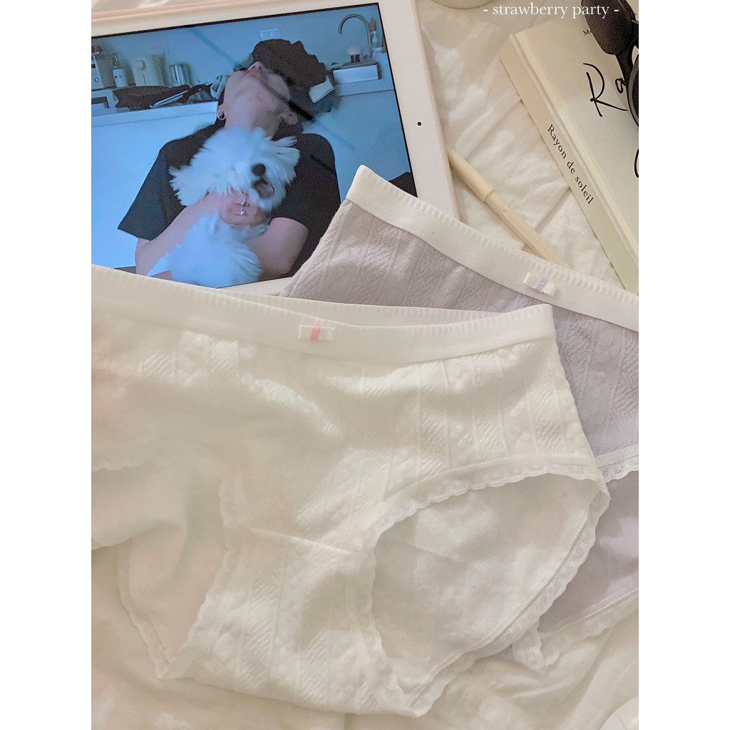 Marshmallow leitoso/classe A bebê algodão roupa interior feminina meninas puro algodão cuecas femininas meninas doce