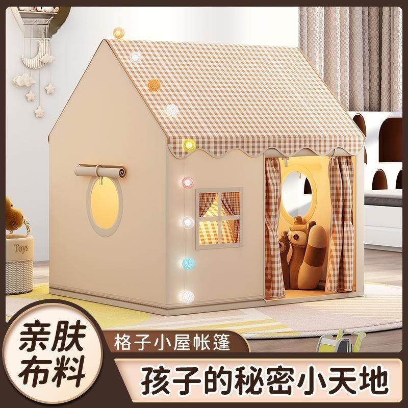 Tenda infantil interior menina menino castelo pequena casa de bonecas princesa fantasia cama jogo Base secreta