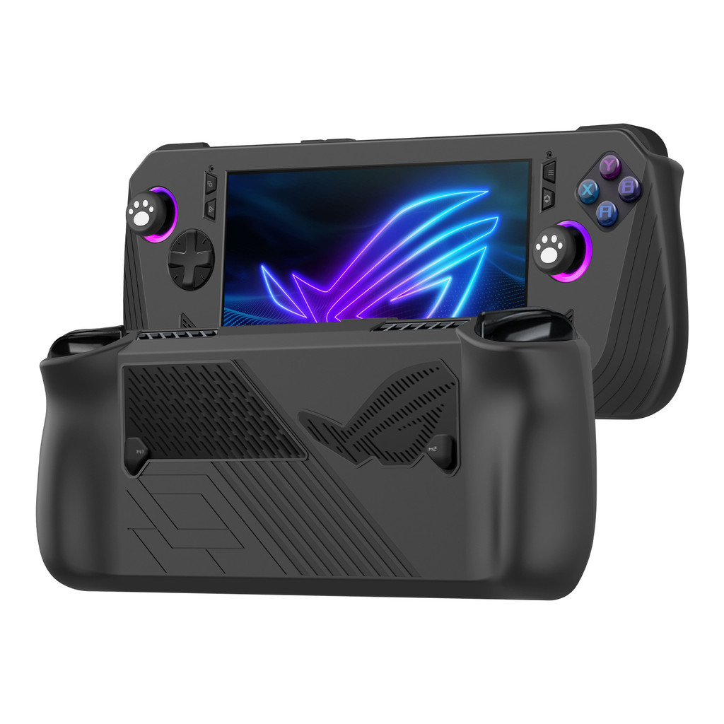 Capa De Silicone Macio De Cor Sólida Para Console De Jogos ASUS ROG Ally X Protetora À Prova De Choque