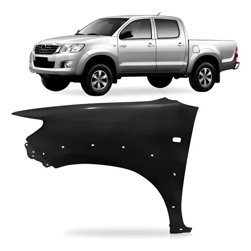 Paralama Hilux Srv 12 13 14 15 16 C/pisca C/f Aplique - Esq