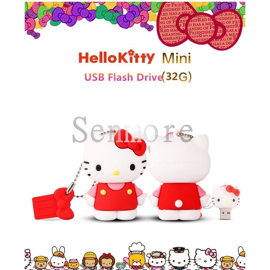 Pendrive Hello Kitty Flash Drive USB 8GB 64GB 32GB 16GB 8863 8863