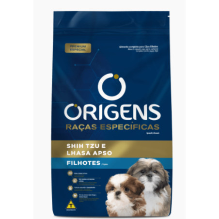 Ração Origens Raças Específicas para Cães Filhotes das Raças Shih Tzu e Lhasa Apso 3KG