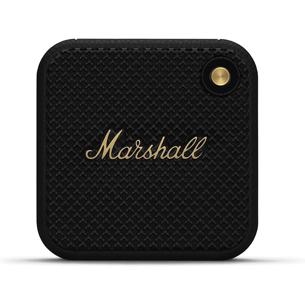 Caixa de Som Bluetooth Marshall Willen Preto e Latão