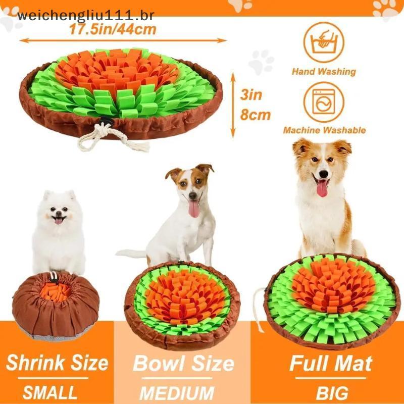 # weicheng Pet Snuffle Mat Para Cães , Jogo De Alimentação Interativo Tédio , Incentiva Habilidades Naturais De Forragea
