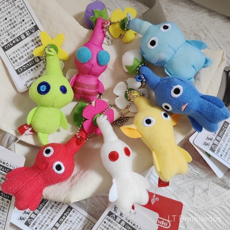 Brinquedo de Pelúcia Miniatura da Série Pikmin Ice Pikmin
