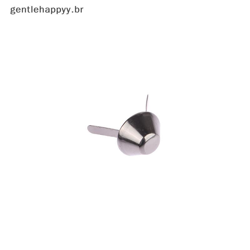 Gentlehappy 20 Peças Acessórios De Bolsa De Metal Pés Rebites Pinos Perfurados Para Couro Faça Você Mesmo Artesanato Har
