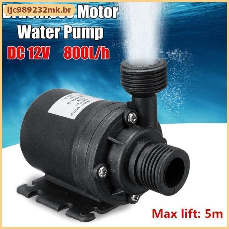 [MYBR] 1 Unidade Bomba Submersível De Circulação De Água Quente 800L/H 12V 24V DC 5 Metros Motor Solar Sem Escova De Bai