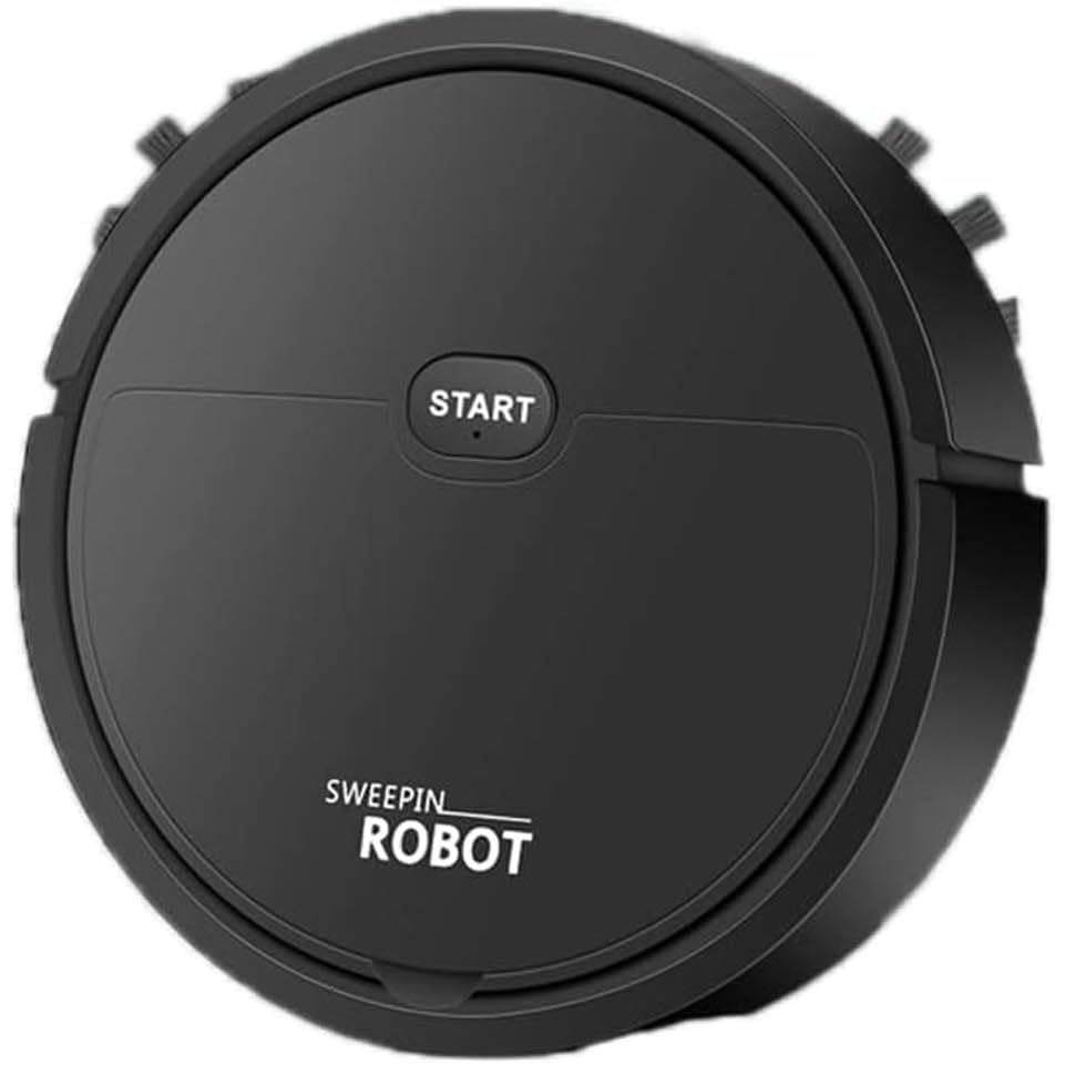 Aspirador Robô, USB Inteligente 3 em 1, Super Fino, Sucção Potente, Silencioso, Aspirador 