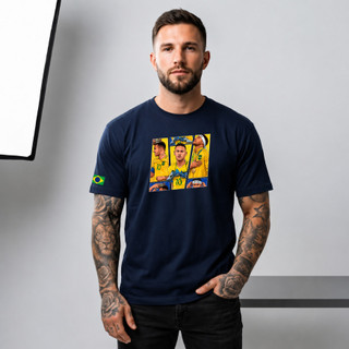 Camiseta Brasil Copa Lançamento 100% Algodão