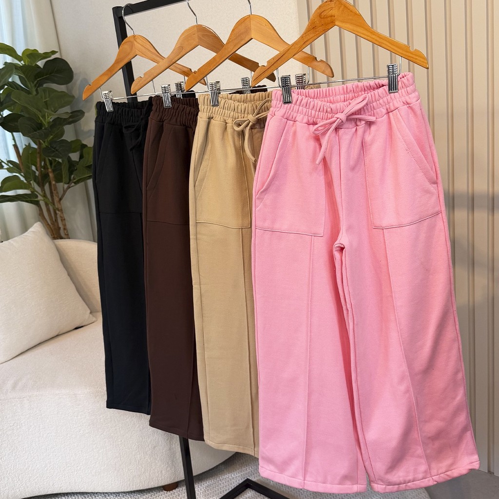 Calça Isabel Juvenil Rosa, Bege, Marrom e Preto Menina 12 ao 14