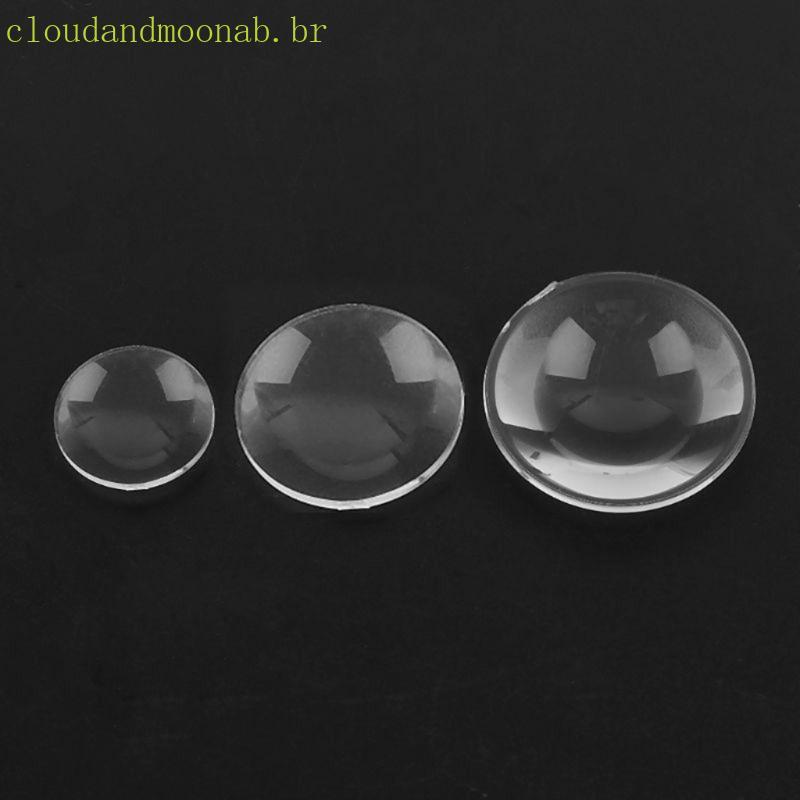 CLO 10 Peças Lente Biconvexa Lenticular Transparente 3D Virtual VR Óculos Lupa Convexa Transmissão Luz