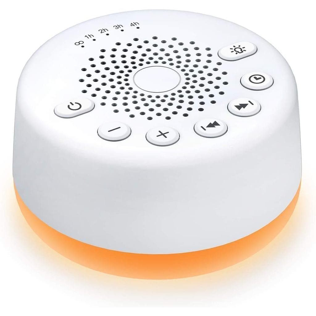 Imagem Easysleep - Um dispositivo auxiliar para dormir equipado com 25 sons relaxantes e uma luz noturna, com função de memória
