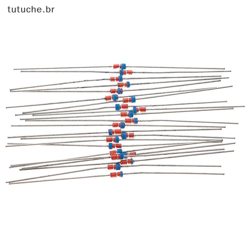 TU 20Pcs 1N34A DO-35 Diodo detector De Germânio AM/FM Rádio De Cristal TV BR