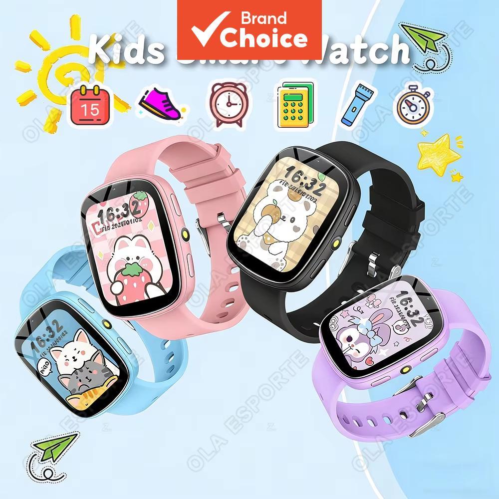Relógio Inteligente Infantil Tela sensível ao toque Controle de câmera Bateria de longa duração 260mAh Lanterna 22 Jogos