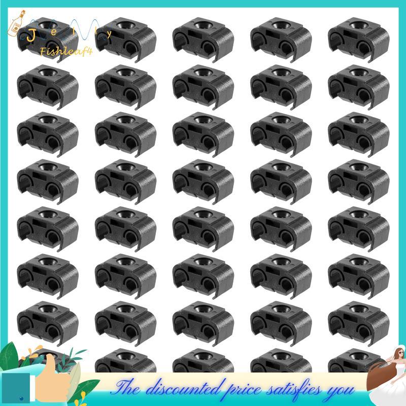 40 Pcs Suporte De Clipe De Retenção De Linha De Tubo De Freio De 2 Pontos 811611797 Cabo Com Base De Conduíte Duplo 4.75