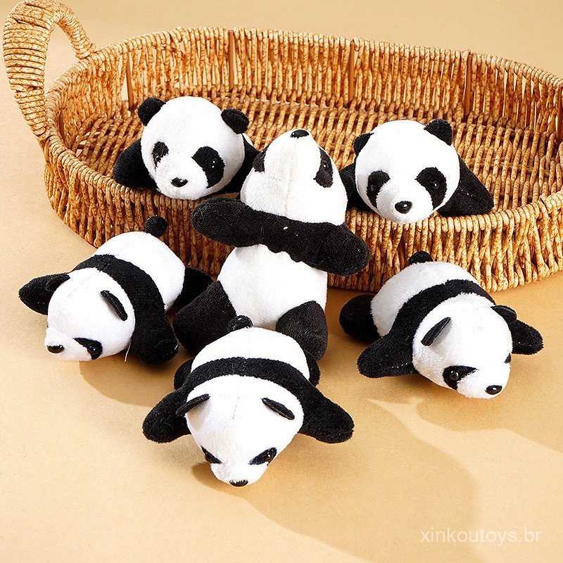 Broche de panda 3D de desenho animado, famoso na internet, boneco de pelúcia de panda, acessório de panda estilo ins, pi