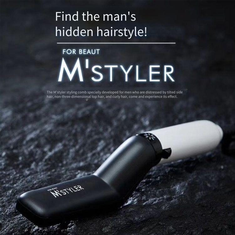Nova função High-End alisamento pente estilo pente massagem de cabelo masculino alisamento pente penteado fixação pente