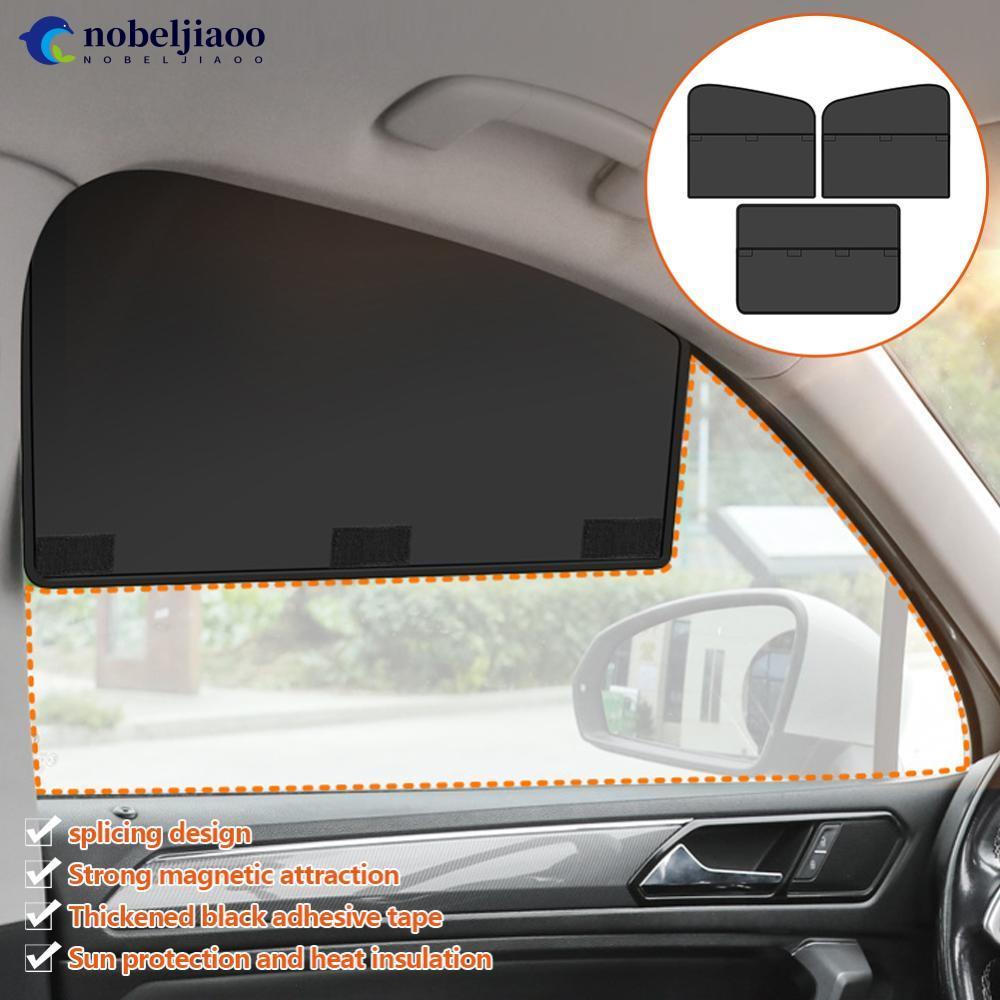 NOBELJIAOO Cortina De Privacidade Removível Para Janela Lateral De Carro Magnética Dormir Proteção UV E Isolamento Térmi