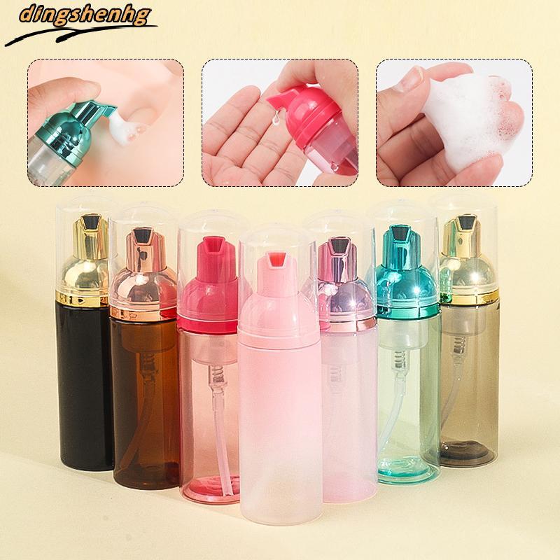 1 Pçs 60ml Bomba De Espuma Garrafa Lash Shampoo Garrafas Viagem Vazia Plástico Recarregável Reutilizável Mini Dispensado