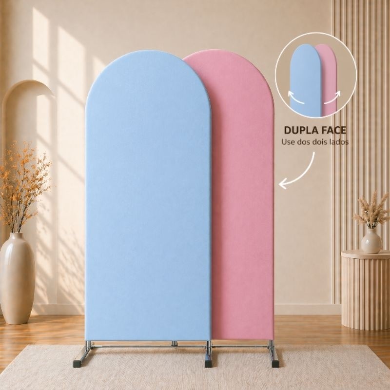 Capa para Painel Romano Dupla Face 1,00x2,00 Malha Gel Decorativa