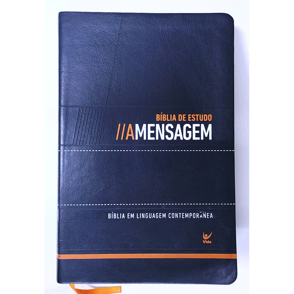 Livro: Bíblia de Estudo a Mensagem - Eugene H. Peterson (Usado)
