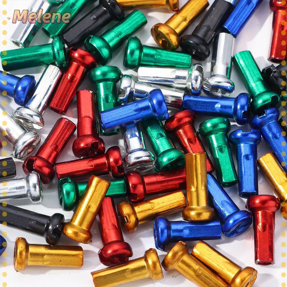 MELENEY9 10/20/50pcs Mamilos De Raio De Roda Liga Ao Ar Livre Anodizado Acessórios Para Rodas De Bicicleta