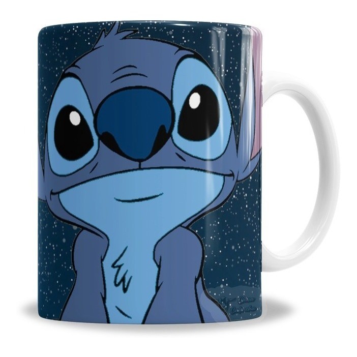 Caneca Porcelana Personalizada Stitch No Toques Mi Brillitos, na  Porcelana 325ml | Presente Criativo Café Chá P...