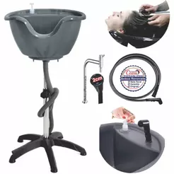 Lavatório De Cabelo Portátil Cuba Móvel Salão Beleza + Ducha