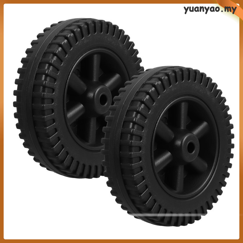 2 Pçs Rodas De Roda Do Cortador De Grama Para Grill Carrinho Cooler Kit Churrasco Mão Caminhão Pneus HDPE Universal yuan