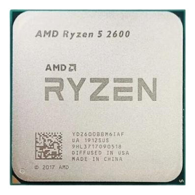 CPU Ryzen 5 2600 R5 2600 Usada Até 3.9 Ghz 6 Núcleos E 12 Threads Soquete AM4