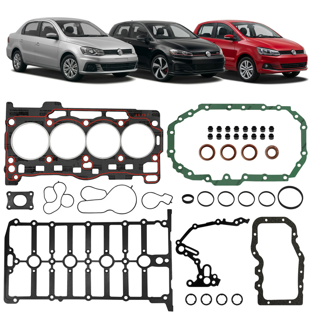 Jogo Junta Motor Completo Fox Gol Voyage Polo 1.6 16v MSI