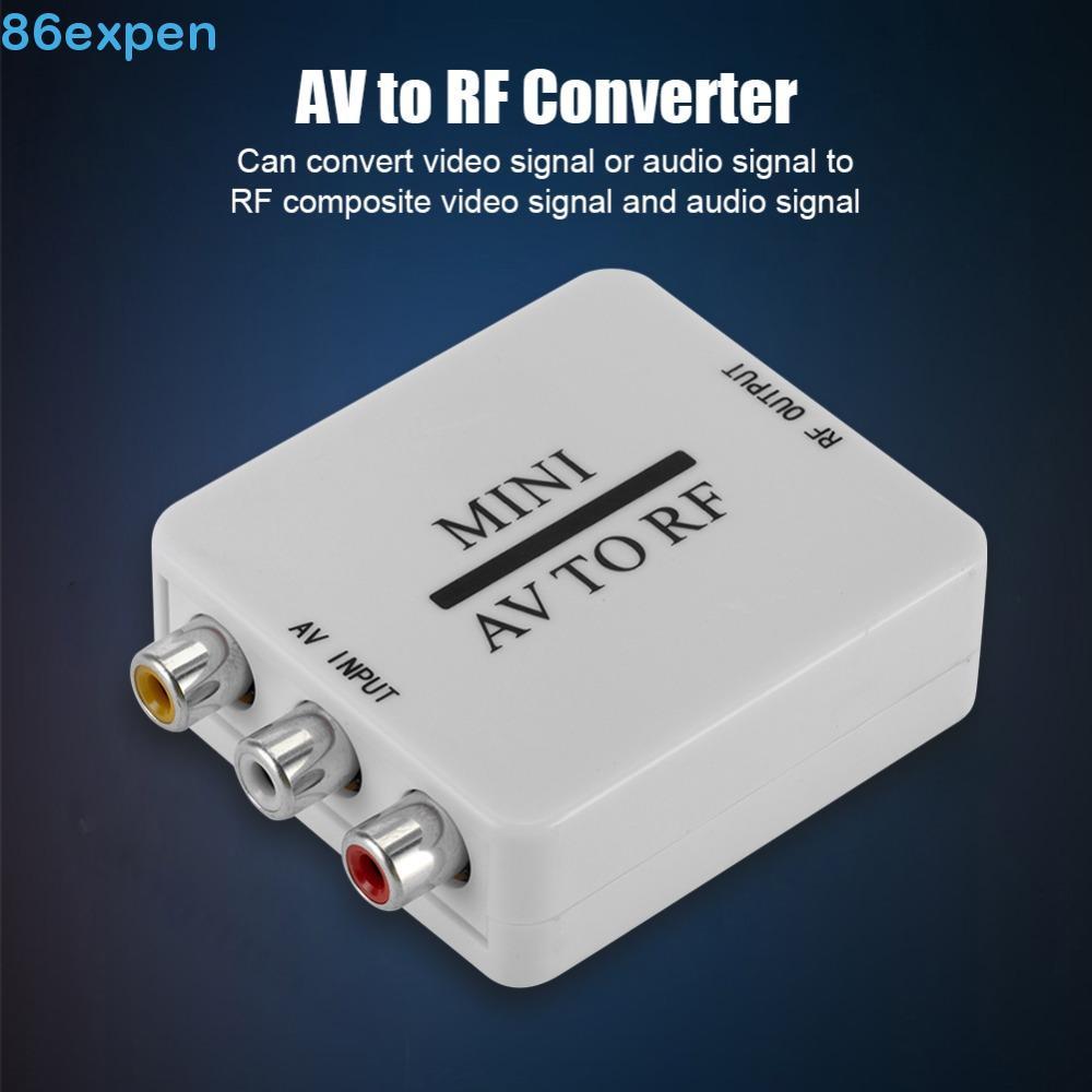 Conversor EXPEN1 RCA AV Para RF , Amplificador 67.25 Mhz Com Linha Mini