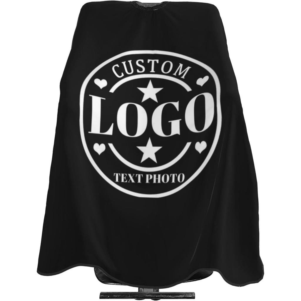 Capa de Barbeiro Personalizada, Capas de Corte de Cabelo com Logotipo, Texto e Foto, Avental de Cabeleireiro para Casa e