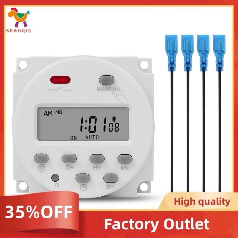 1 Segundo Intervalo 12V Digital LCD Temporizador Interruptor Semanal Programável Programador De Relé De Tempo CN101S