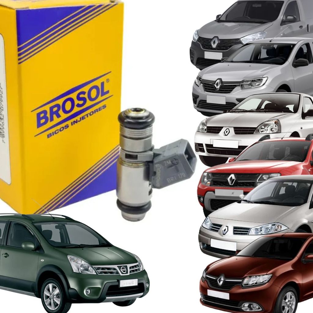 IWP179 Bico Injetor para Renault Clio / Sandero / Logan / Megane / Kangoo / Duster 1.6 16v (Brosol BRI179)