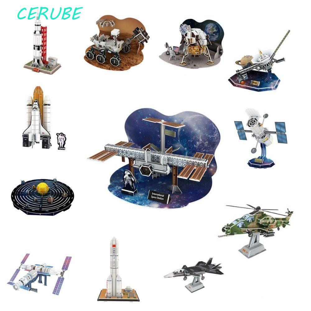 Estação Espacial Internacional Em Miniatura CERUBE , Quebra-Cabeça De Papel De Nave 3D Modelo , Longo 5 De Março