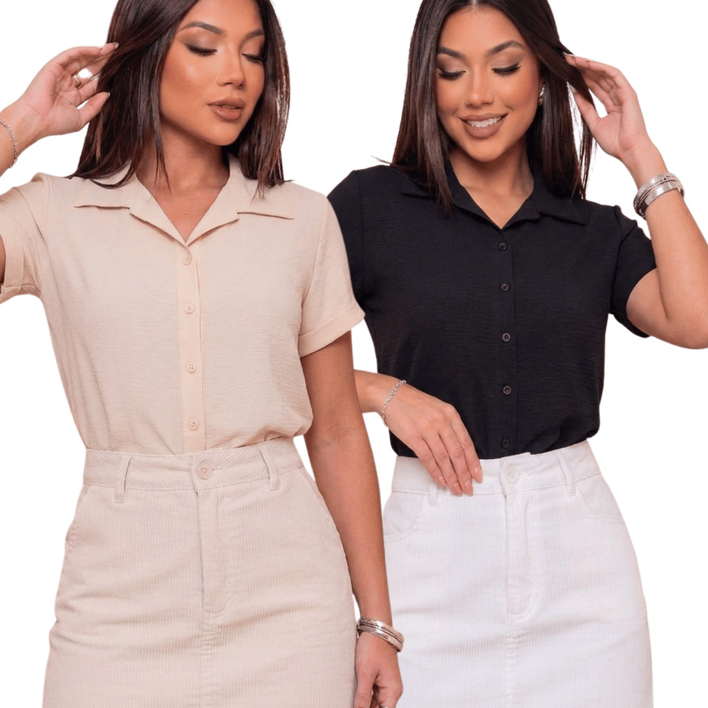 Blusa Social Feminina em Crepe Leve Premium com Modelagem Elegante e Toque Sofisticado
