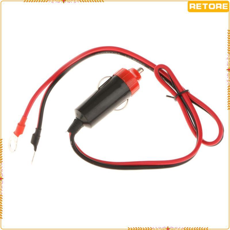 [Retore] Cabo Adaptador De Plugue Macho De Cigarro 12V 10A Para Inversor De Energia De Carro