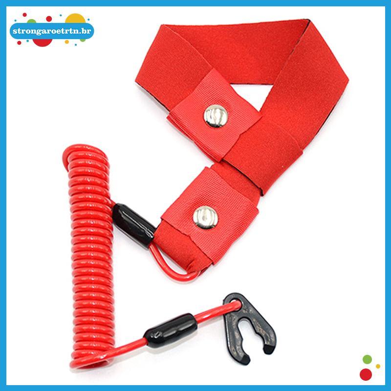 strongaroetrtn 1 Peça Interruptor De Parada De Motor De Popa Marinho Para Barco Jet Ski 2-425hp Corda Chave Cordão De Se