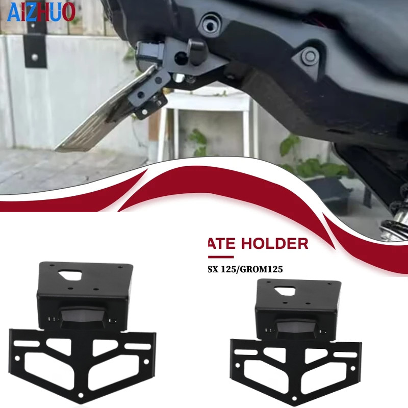 Para Honda MSX 125 MSX125 GROM 125 GROM125 2026 2025-2022 Suporte Da Placa De Licença Cauda Traseira Arrumado Fender Eli