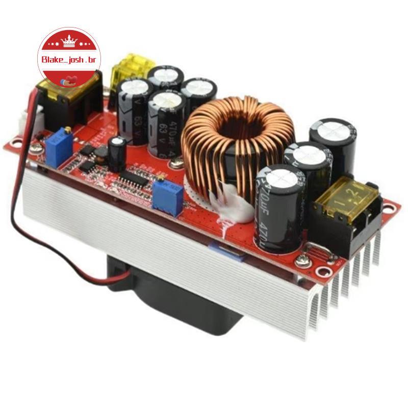 [Qualidade B] Step Up DC-Boost Converter 1800W 40A Módulo De Fonte De Alimentação De Tensão Ajustável 10-60V A 12-90V Ca