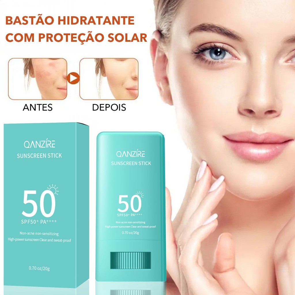 Protetor Solar Clareador Facial Hidratante Refrescante Bastão De Isolamento À Prova D'água UV