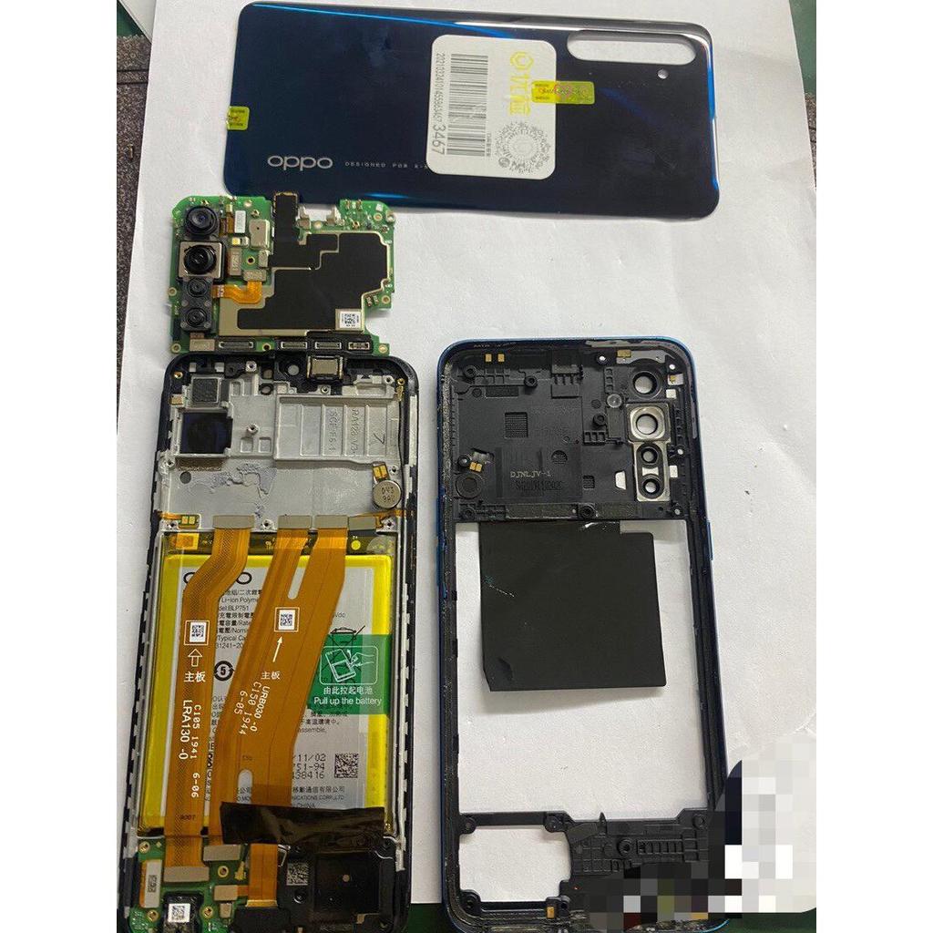 Oppo K5 desmontagem câmera bateria antena cauda Plug cabo pequena placa impressão digital capa traseira quadro da tela R