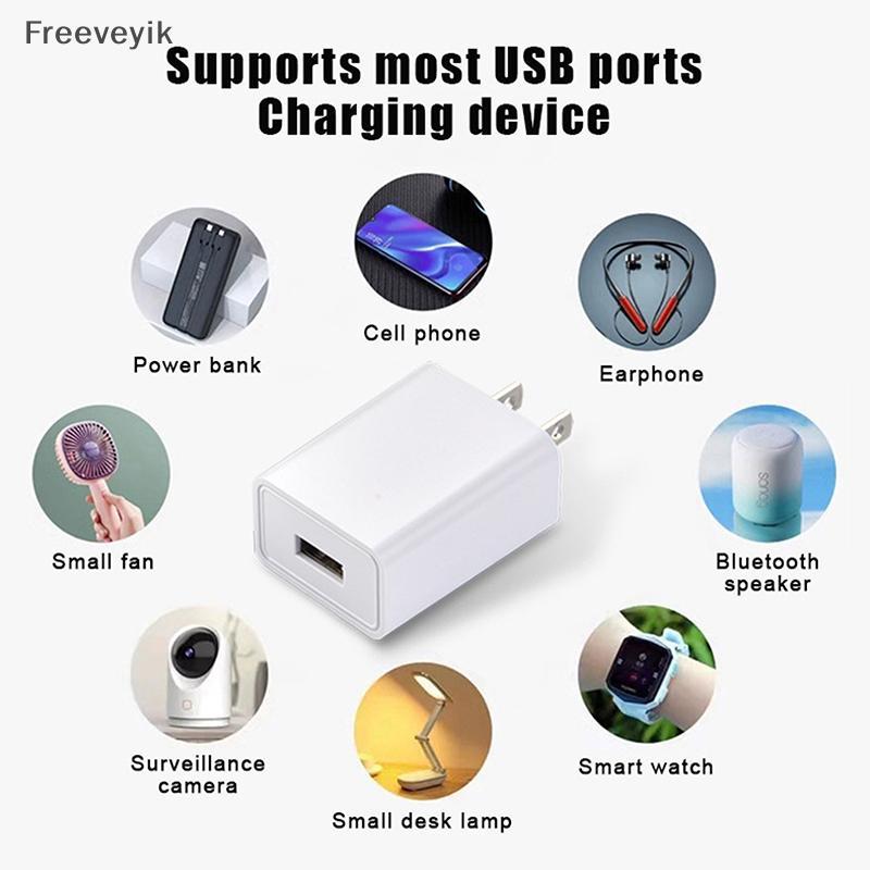[Fre] Adaptador Eua 5V 2A Carregamento Rápido UL Plug One USB Carregador De Parede Para De Telefone Viagem Nos Japão Tai