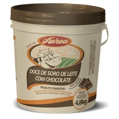 Doce De Soro De Leite Com Chocolate Aurea 4,8kg