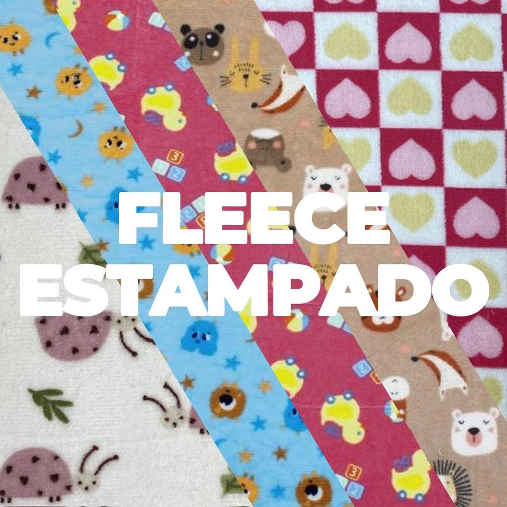 10 Metros Tecido Fleece Estampado Microsoft (10m x 1.60m)